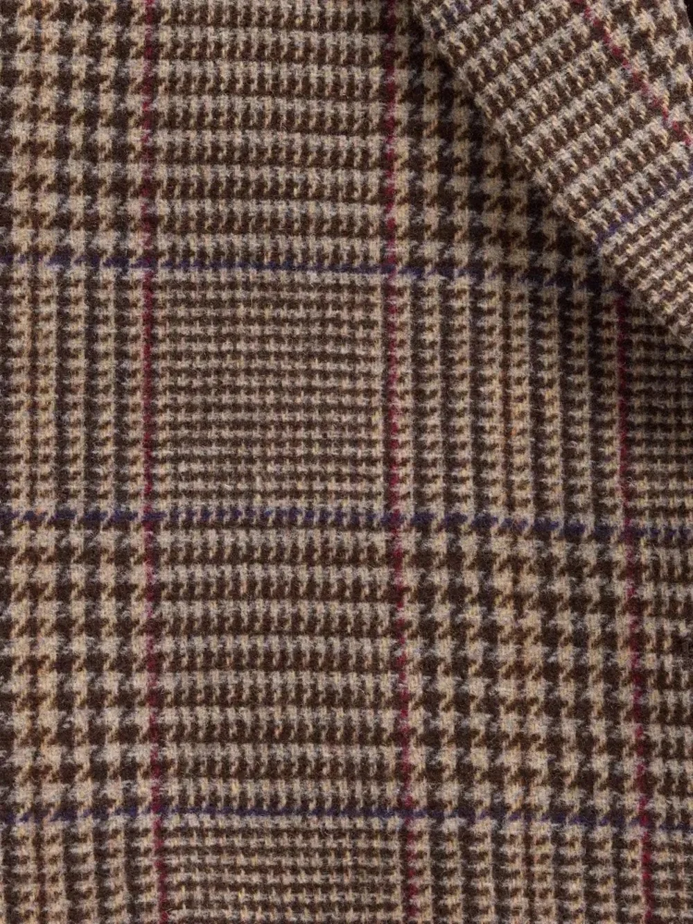 GAP Womens Brown Houndstooth Oversized Blazer Jacket - Medium